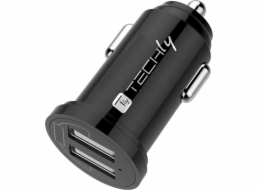 Techly Charger Techly Car Mini Charger 2x USB 5V 4,8A/24W