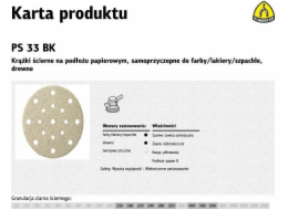 Klingspor brusný kotouč samolepicí 150mm PS33BK gr.150 GLS51, 100 kusů (301928)