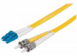 Intellinet Network Solutions propojovací kabel z optických vláken, duplexní, singlemode, LC/ST, 9/125 µm, OS2, žlutý, 2 m (750011)