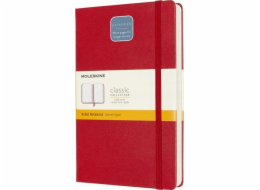 Moleskine Notes MOLESKINE Classic L (13x21 cm), linkované, pevná vazba, šarlatově červená, 400 stran, červená