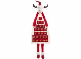 Adventní kalendář ve tvaru soba k vyplnění