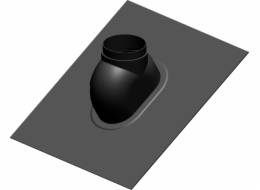 Concept Střešní kanál černý pro šikmou střechu 0-48 pro systém odvodu spalin 80/125 (F906354125)