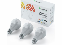 Chytré žárovky Nanoleaf Nanoleaf Essentials – sada 3 žárovek A19-A60-E27
