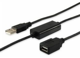 USB Equip USB-A – USB-A kabel 10 m černý (133310)