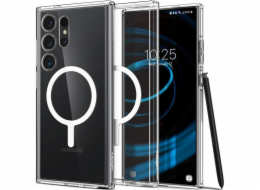 Spigen Spigen Ultra Hybrid OneTap kovový prsten MagSafe, bílý - Samsung Galaxy S24 Ultra