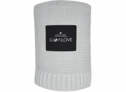 LullaLove bambusová deka 80x100 cm Glamour Grey Lullalove