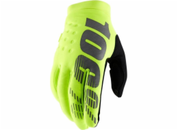 100% Rukavice 100% BRISKER Rukavice fluo žlutá vel. XL (délka ruky 200-209 mm) (NOVINKA)