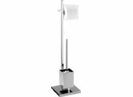 Wenko Quadro WC sedátko set 72,5 x 23,5 cm sklo/ocel chrom 2 kusy
