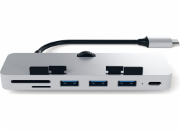 USB HUB Satechi Clamp Hub Pro 1x SD 1x USB-C 1x microSD + 3x USB-A 3.0 (ST-TCIMHS)