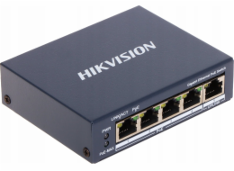 Přepínač Hikvision L2, Unmanaged, 4 1000M POE+1