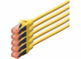 Digitus Patchcord CAT5e, S-FTP, 10m, 5 ks (DK-1644-100-Y-5)