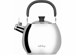 Vialli Designová konvice s píšťalkou 2,5 l Bolla leštěná ocel 8623
