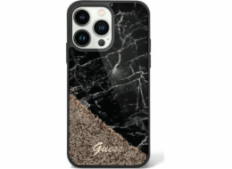 Pouzdro Guess Guess GUHCP14SLCSGSGK Apple iPhone 14 černo/černé pevné pouzdro Liquid Glitter Marble
