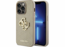 Guess Guess GUHCP15LPSP4LGD iPhone 15 Pro 6.1 zlatý/zlatý pevný obal Perforovaný 4G Glitter