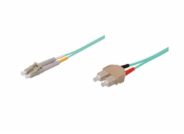 Dobré připojení propojovací kabel z optických vláken LC - SC 10m, modrý (LW-810LS3)