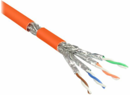 Dobré připojení RJ-45/RJ-45 Cat.7 S/FTP oranžová 50m (GC-N0062)