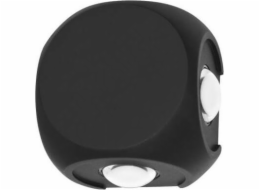 Italux Nástěnné svítidlo Porso Zahradní fasádní svítidlo LED Cube 4W Black