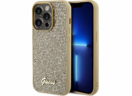Guess Guess GUHCP14XPMSDGSD iPhone 14 Pro Max 6.7 zlatý/zlatý pevný obal Disco Metal Script