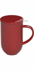 LOVERAMICS Loveramics Pro Tea - Hrnek s louhovačem 450 ml - Červený