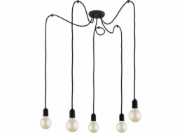TK Lighting závěsné svítidlo Závěsné žárovky závěsné svítidlo TK Lighting Qualle 5x60W E27 černá 1520 - 1520
