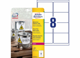 Avery Zweckform ŠTÍTKY A4 AVERY HEAVY DUTY 99,1 X 67,7 MM BÍLÁ (20, BÍLÁ