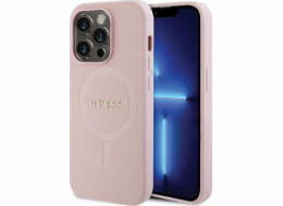 Guess Guess GUHMP14LPSAHMCP iPhone 14 Pro 6.1 růžové/růžové pevné pouzdro Saffiano MagSafe
