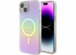 Guess Guess GUHMP15MHITSP iPhone 15 Plus 6,7 růžové/růžové pevné pouzdro IML Iridescent MagSafe