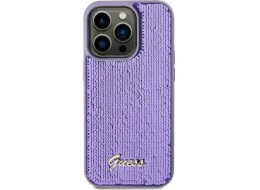 Guess Guess GUHCN61PSFDGSU iPhone 11 / Xr 6.1 fialový/fialový pevný obal Sequin Script Metal