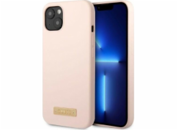 Guess Guess GUHMP13MSBPLP iPhone 13 6.1 růžové/růžové pevné pouzdro Silikonová deska s logem MagSafe