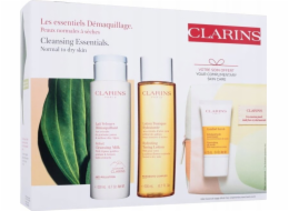 Clarins CLARINS SET (SAMETOVÉ ČISTÍCÍ MLÉKO 200ML + HYDRATAČNÍ TONOVACÍ MLÉKO 200ML + COMFORT SCRUB 15ML + KOSMETICKÁ TAŠKA)