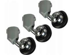 Manfrotto Wheels pro Manfrotto 018 osvětlovací stojan 3ks, prům. 22 mm