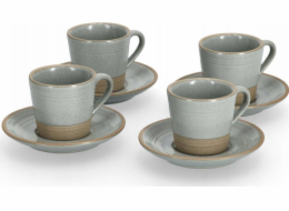 Sada šálků na espresso z kameniny Zeller, 60 ml