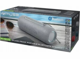 Mikrofon LG Muse | M-780LG | Reproduktor odolný proti stříkající vodě | Atsparus vandeniui | Bluetooth | Sidabrinis | Belaide jungtis