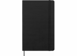 Moleskine Týdenní kalendář MOLESKINE, nedatováno, L, vázaná, černá