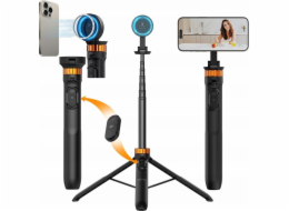 Selfie tyč Kf Selfie Stick stativ 162cm Magnetický Magsafe telefon Smartphone + dálkový ovladač / Kf09.139