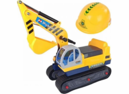 Lean Sport Big bagr Ride-on Stavební přilba na bagr žlutá
