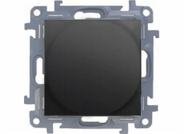 Kontakt-Simon Rotační stmívač Kontakt-Simon Simon 10 CS9LA.01/49 pro stmívatelné LED 230V modul 2–250 W. Maximální počet LED zdrojů - 10 ks. matná černá