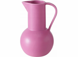 Boltze Růžová dekorativní váza Zuky, matná kamenina, výška 25 cm