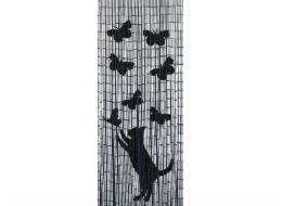Maximex Bambusová záclona Kočka a motýli, 90x200 cm