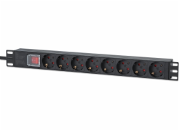 USB adaptér Intellinet Network Solutions INTELLINET Steckdosenleiste 8fach 2m Kabel 1HE Netzschalter
