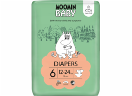 Muumi MOOMIN Baby, Pleny 6 JUNIOR (12-24kg), 34 ks. EKO
