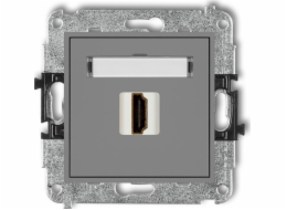 Karlik Jednozásuvka Karlik Mini 27MHDMI-3 HDMI 2.0 matná šedá