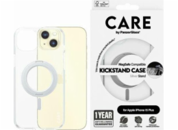 PanzerGlass CARE by PanzerGlass Kickstand Case iPhone 15 Plus 6.7 MagSafe stříbrná/stříbrná 1416