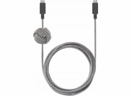 Native Union kabel USB-C na USB-C 1,8 m černobílý (ACABLE-C-ZEB-NP)