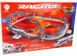 LeanToys Huge Race Track Electric Train 2v1 Racing 20 km/h