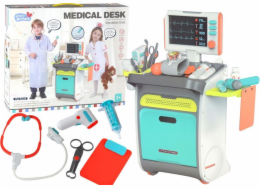 LeanToys Little Doctor Set Lékařský vozík příslušenství pro rentgenové EKG
