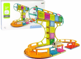 Magnetické stavební bloky LeanToys Sky Track 62 kusů