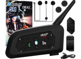 Ejeas Intercom Ejeas V6 Pro TYPE-C (sada pro 1 helmu)