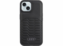 Audi Audi Synthetic Leather MagSafe iPhone 15 Plus / 14 Plus 6.7 černý/černý pevný obal AU-TPUPCMIP15M-GT/D3-BK