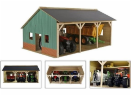 Hipo Garáž pro 3 traktory 55x77,5x38cm 1:16 HIPO